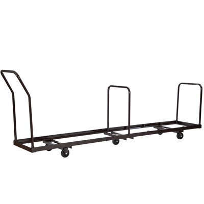 Chariot pliant pour rangement vertical Aiden, capacité de 50 chaises