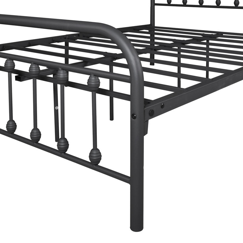 Deighton Metal Bed, Full, Black
