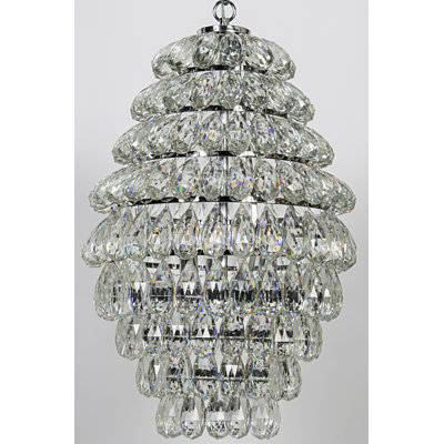 3 - Light Industrial Steel Tiered Chandelier