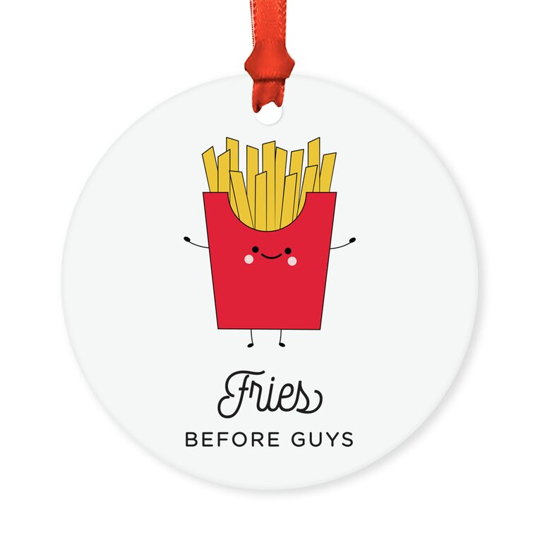 Fries Plate Funny Flip Flop Ornaments Kitchen Gadgets