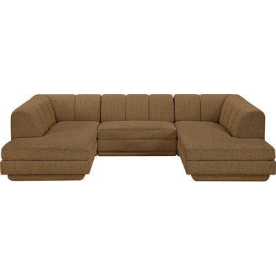 Tissu rembourré 3 pièces Landis Canapé modulaire modulaire