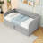 Twin-Size Upholstered Daybed with Pop-Up Twin Trundle-1420268879
