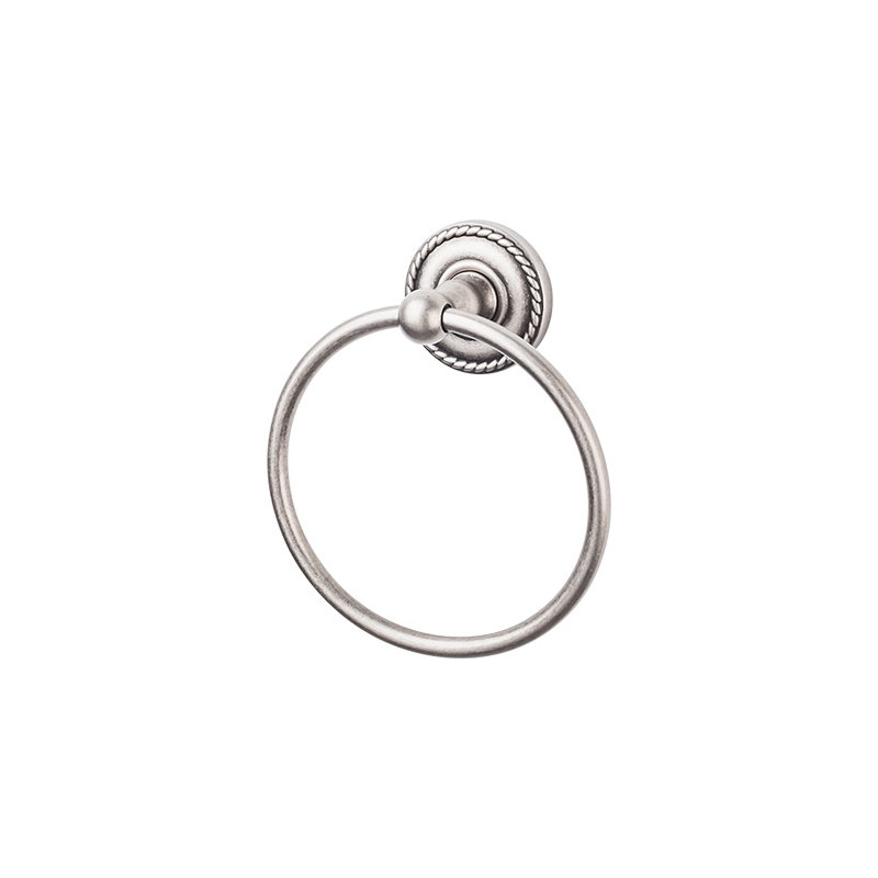 Edwardian Bath  Towel Ring, Antique Pewter