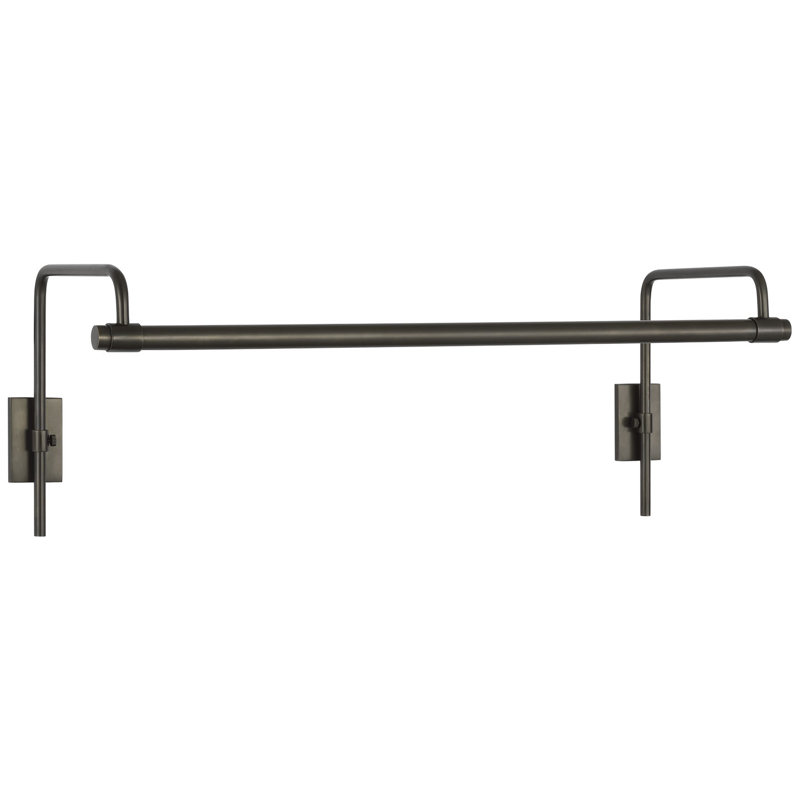 Thomas O'Brien Kidd 18" Frame Mount Picture Light, 8.75" H x 24" W x 8.75" D, Bronze, 15 W