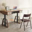 Leather Padded Table And Folding Chair Set Folding Chair Set-1741727842