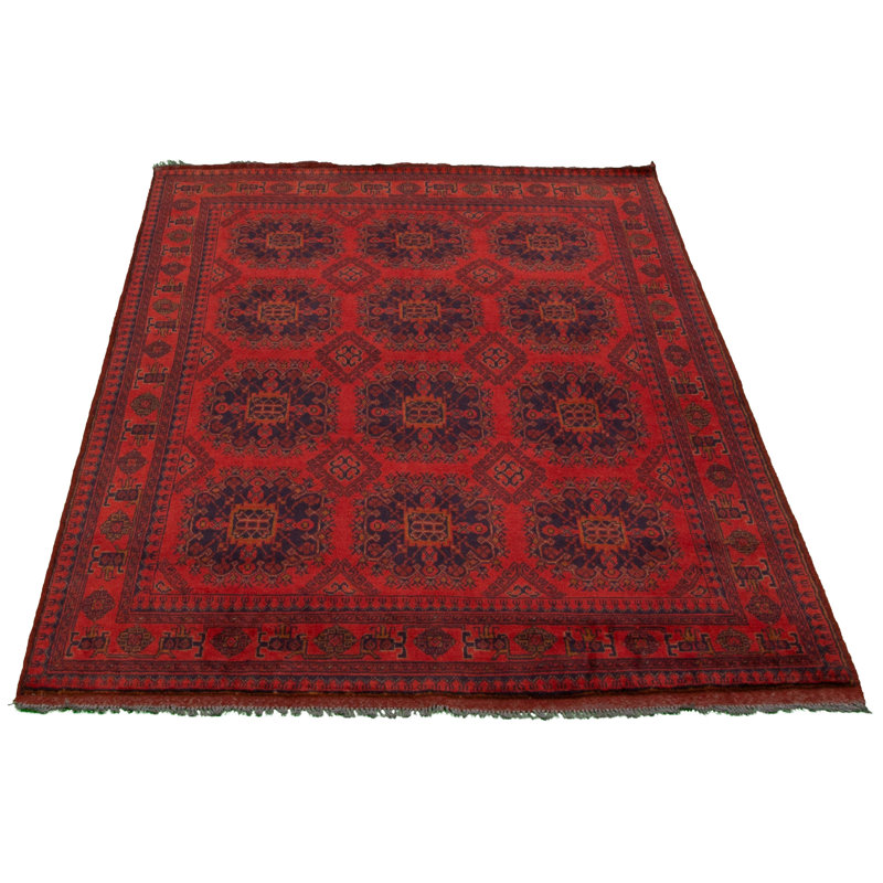 Tapis zone en laine noire 4 pi 11 po x 6 pi 5 po "one-of-a-kind" à la main noué la 2010 esari turque Allaina
