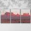 Red Rocks At Dusk II, reproduction encadrée sur toile 3 pièces-409830137-409830138
