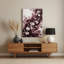 Abstrait floral 43, art mural en métal brun-895459004