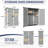 Versatile Outdoor 48 in. W x 21 in. D Resin Tool Shed With Shelf