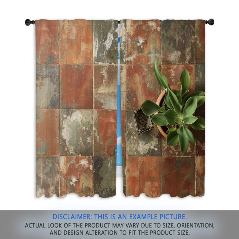 Paire de rideaux obscurcissant en polyester Alenah, L 56 po x L 78 po