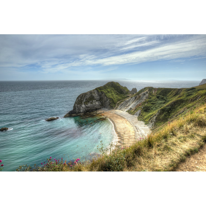 Lulworth Cove - Wrapped Canvas Print, 81cm H x 122cm W