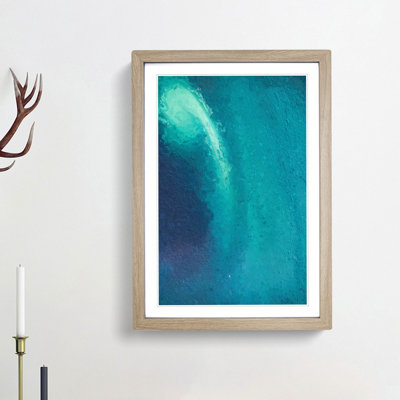 View if the Northern Lights in Abstract - Picture Frame Painting Print