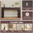 31.3"H Retro Console Table With Storage, Farmhouse Narrow Entryway Table With 3 Drawers And 1 Table-Leg Niche, Round Slat Design Wall Table For Hallway, Entryway, Living Room, Espresso-1586710715