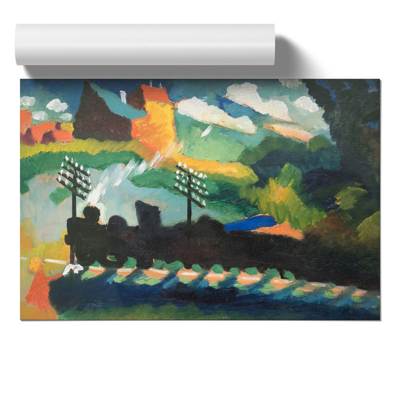 Railroad at Murnau by Wassily Kandinsky - Frameless Print, 21cm H x 30cm W x 0.1cm D