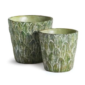 Fino 2-Piece Concrete Pot Planter Set