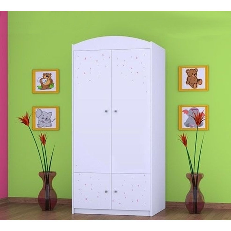 Hummel 2 Door Wardrobe, White