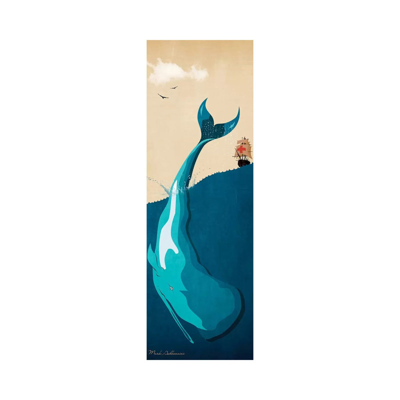 Moby Dick I by Mark Ashkenazi - Wrapped Canvas Panoramic Print, 30.48 cm H x 91.44 cm W x 3.175 cm D