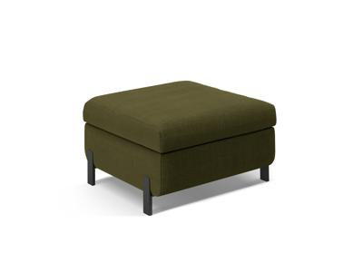 Ryott 72cm Wide Solid Colour Pouffe Ottoman, Green