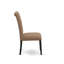 Chaises de salle à manger Bremond Parson - Ensemble de 2 chaises capitonnées capitonnées en lin sable matelassées, noir-1966465850-1966465851