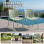 Fauteuils empilables Patioflare, vert, paquet de 2-1325388399