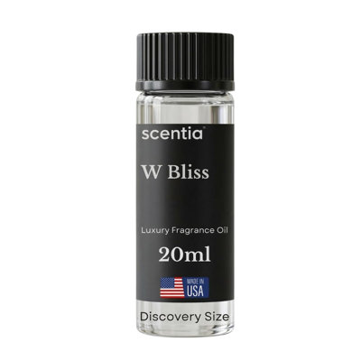 Scentia W Bliss (W Magic) Aromatherapy Oil for Diffuser – Hotel Scent Inspired by W Hotel – 20 mL – Bergamot, Lemongrass & Jasmine Natural Fragrance Oil for Waterless & Cold Air Diffusers, Made in USA
