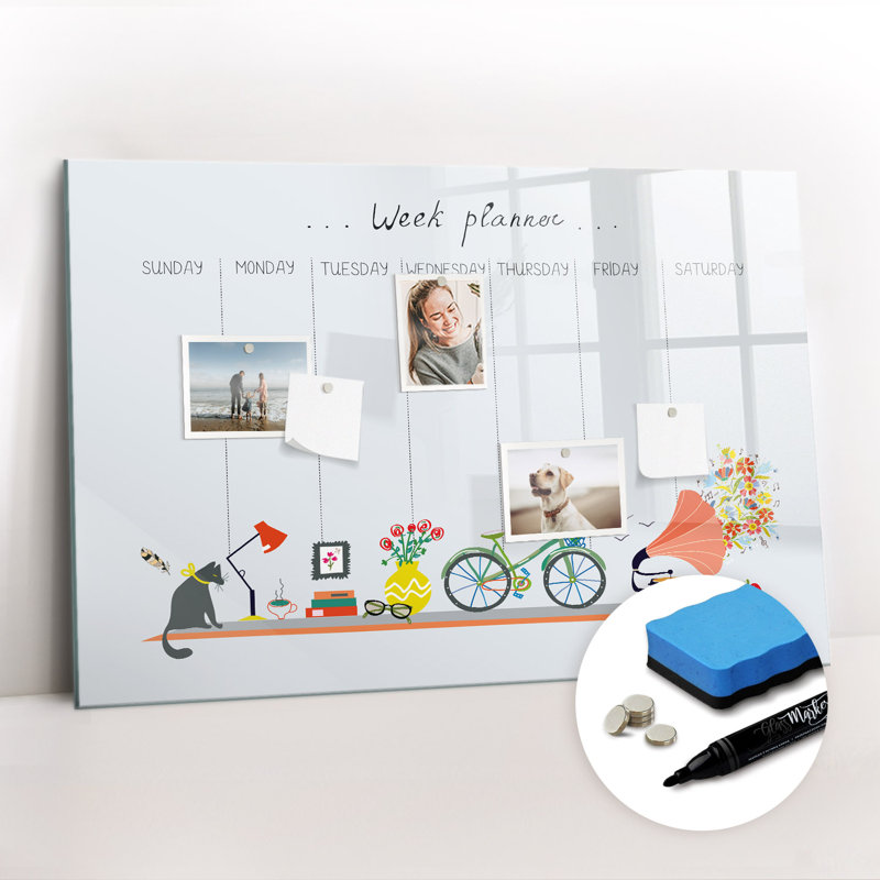 Magnetic Glass Dry Erase Board