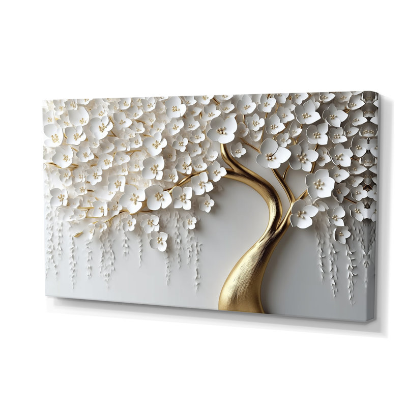 Orchidée blanche, jardin de branches IV - impression d'art mural floral