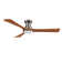 52'' Smart Solid Wood Ceiling Fan With Remote, Light Kit IncludedWorks With Google Assistant And Amazon Alexa,Siri Shortcut.