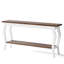 Console extra longue de 180 cm (70,9 po) à placer derrière un canapé, brune