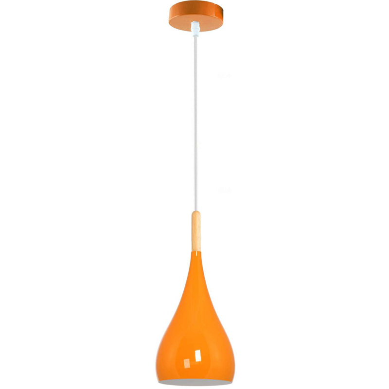 Davarous 1 - Light Teardrop Pendant, Orange