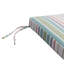 Coussin de banc d'extérieur Tommy Bahama, rayé Sunbrella résistant à la décoloration pour balançoires, bancs et canapés de jardin, l 48 po x P 16 po, épaisseur 2,5 po, réversible, bandeau pastel-131480059
