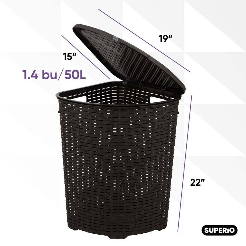 Panier à linge Jaliyah, Brun