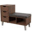 Faux Leather Upholstered Storage Bench
