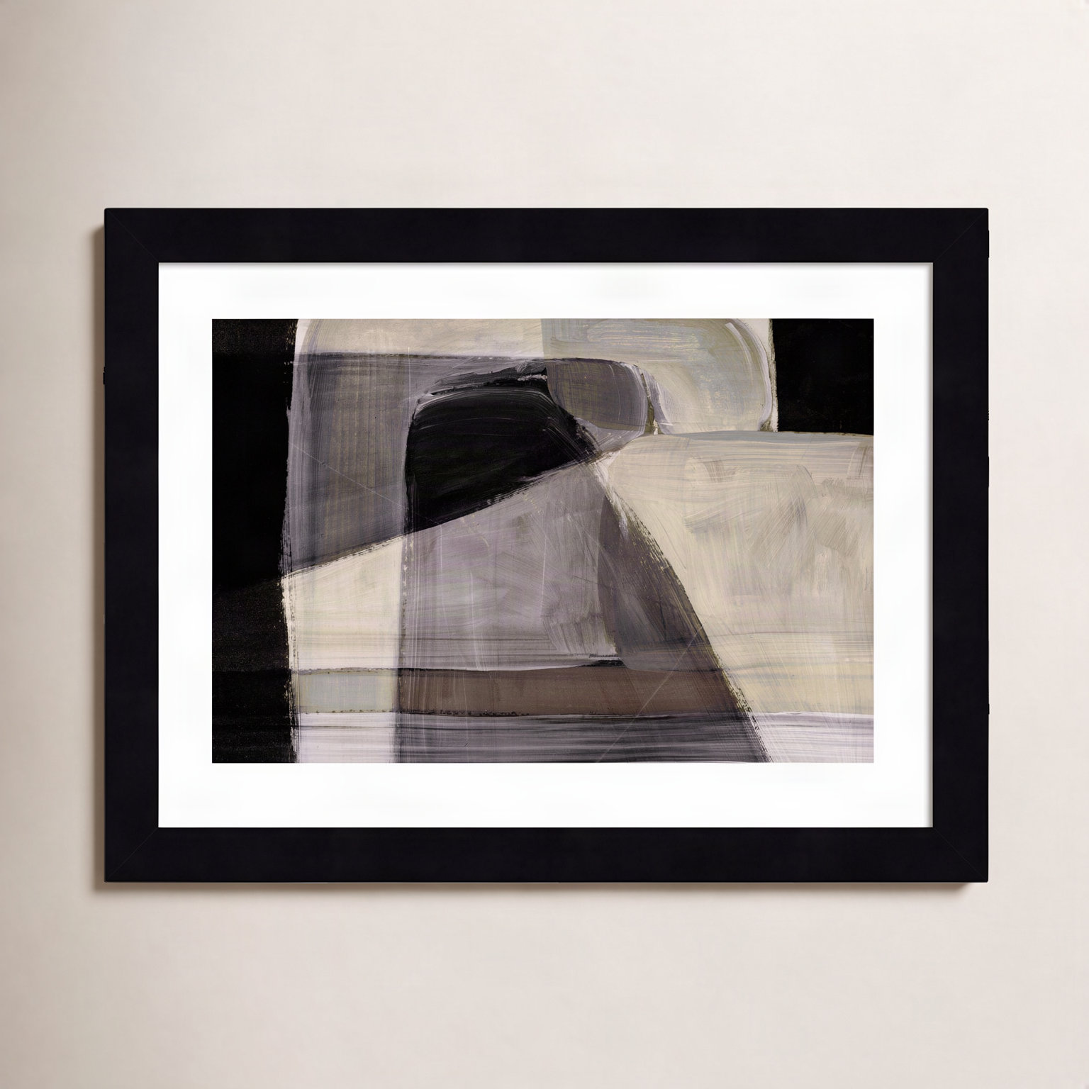 Cleve "Moods" Print by Dan Hobday, Black, 10" H x 13" W