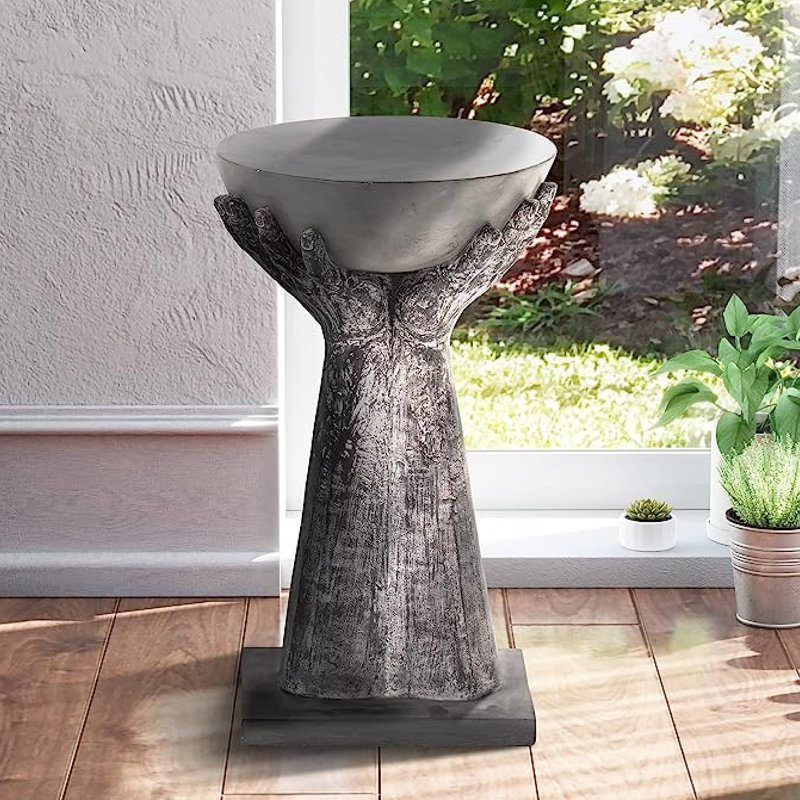 Namdev Concrete Top End Table