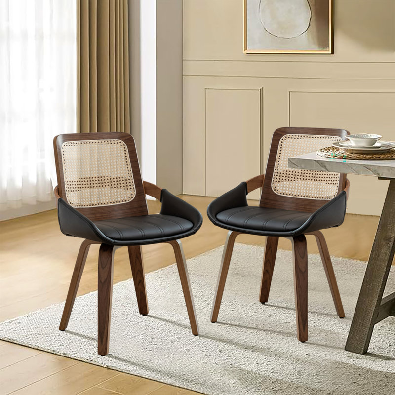 Chaise de salle à manger Adjoa, Noir