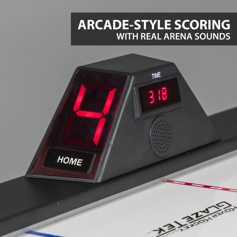 Detroit Red Wings 84" Air Hockey Table with LED Scoring and Accessories