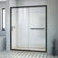 DreamLine Infinity-Z P 30 po x l 60 po x H 74 3/4 po, porte de douche coulissante transparente en chrome avec base de douche blanche à drain central-132401060-132401061