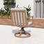 Chaises de patio pivotantes en aluminium 2 pièces