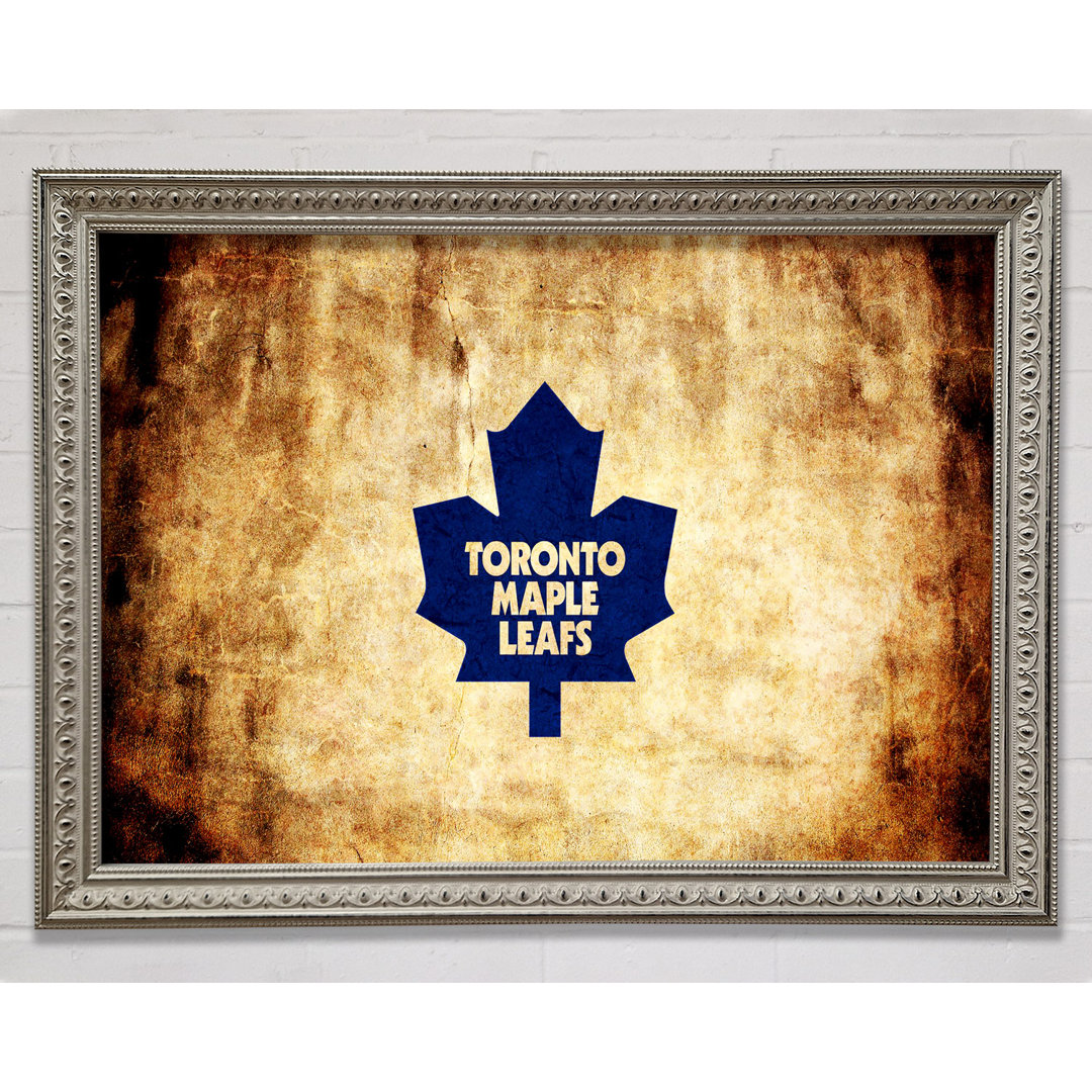 Kanada Toronto Maple Leaf Gerahmter Druck