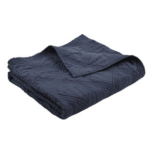Washed Linen Quilted Throw
