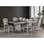Table de salle à manger contemporaine 1Pc avec 2 feuilles