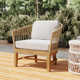 Dunkirk Teak Patio Chair with Sunbrella Cushions