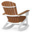 Chaise berçante Benno Adirondack, blanc-130678447
