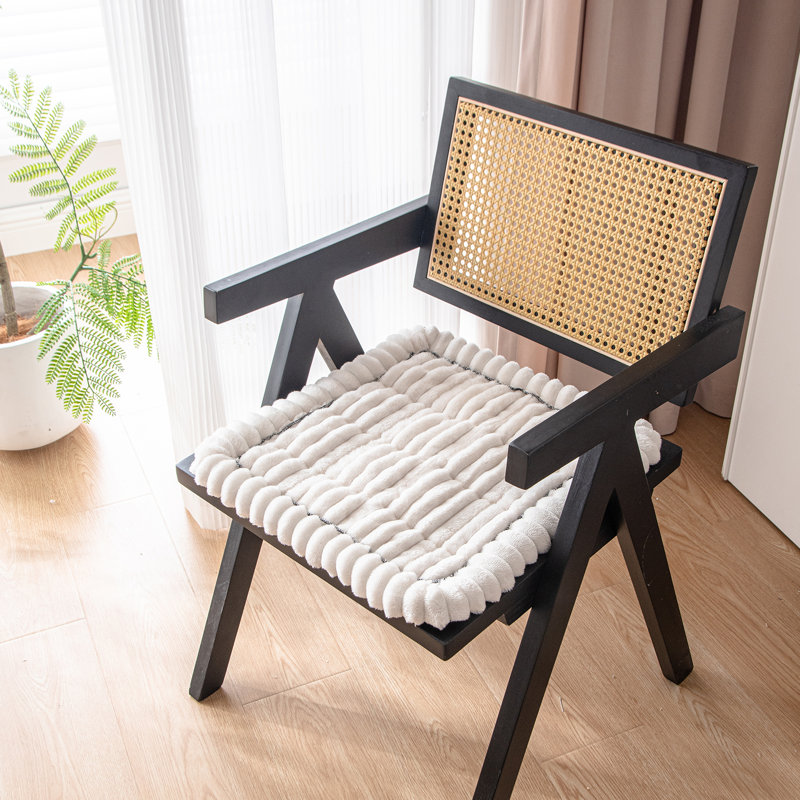 Housse pour fauteuil en velours côtelé, Blanc