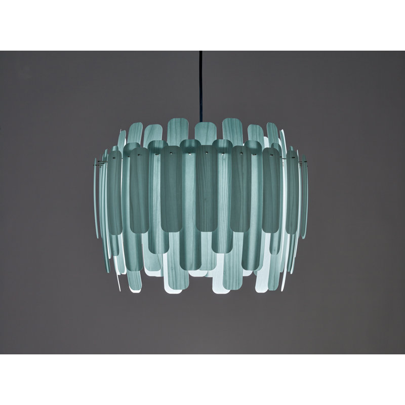 Maruja 1 - Light Pendant, E26, Sea Blue, Matte Black