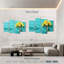 Bouquet de jonquilles Harnek sur fond bleu-108901958