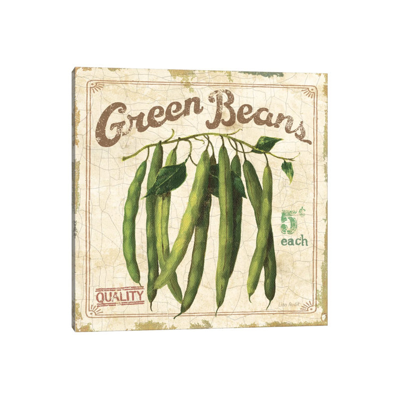 Green Beans (On Special II) by Lisa Audit - Wrapped Canvas Print