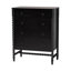 Ensemble de chambre à coucher 5 pièces Baxton Studio Dayami, double, noir-1172060880