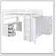 Lit mezzanine avec tiroirs, bureau et garde-robe-1429004493